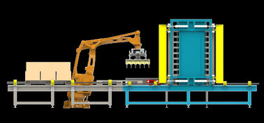 PLC Controlled Fully Automated Robotic Palletizing System With Single Gripper / Double Gripper